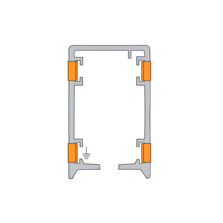 Закрытый троллейный шинопровод AKAPP STEMMANN Click-Ductor 2101065.B0000 4 полюса, 50 A